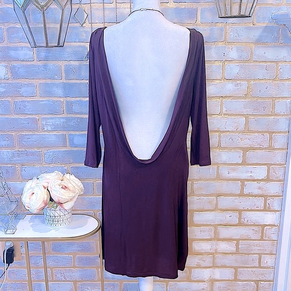 Victoria’s Secret Purple Dress w/ Plunging Back, Size M. - Picture 5 of 11